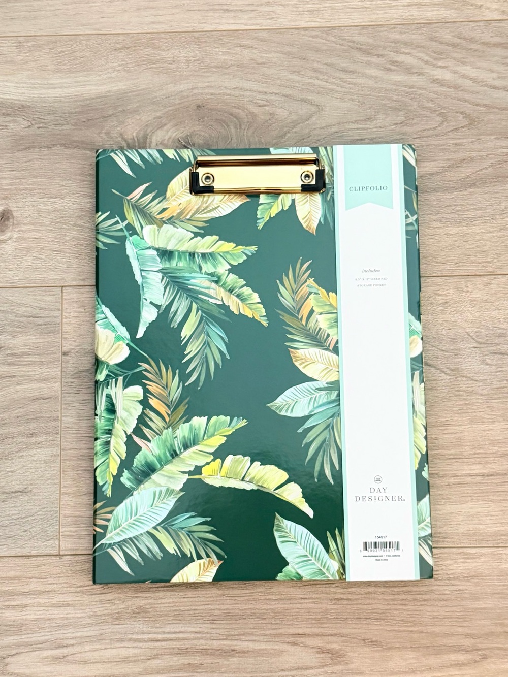 Tropical Clipfolio with Gold Clip